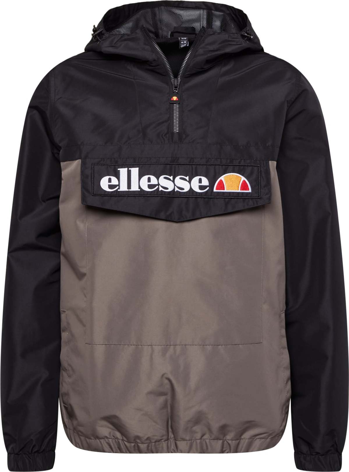 ELLESSE Přechodná bunda tmavě šedá / černá / bílá / oranžová