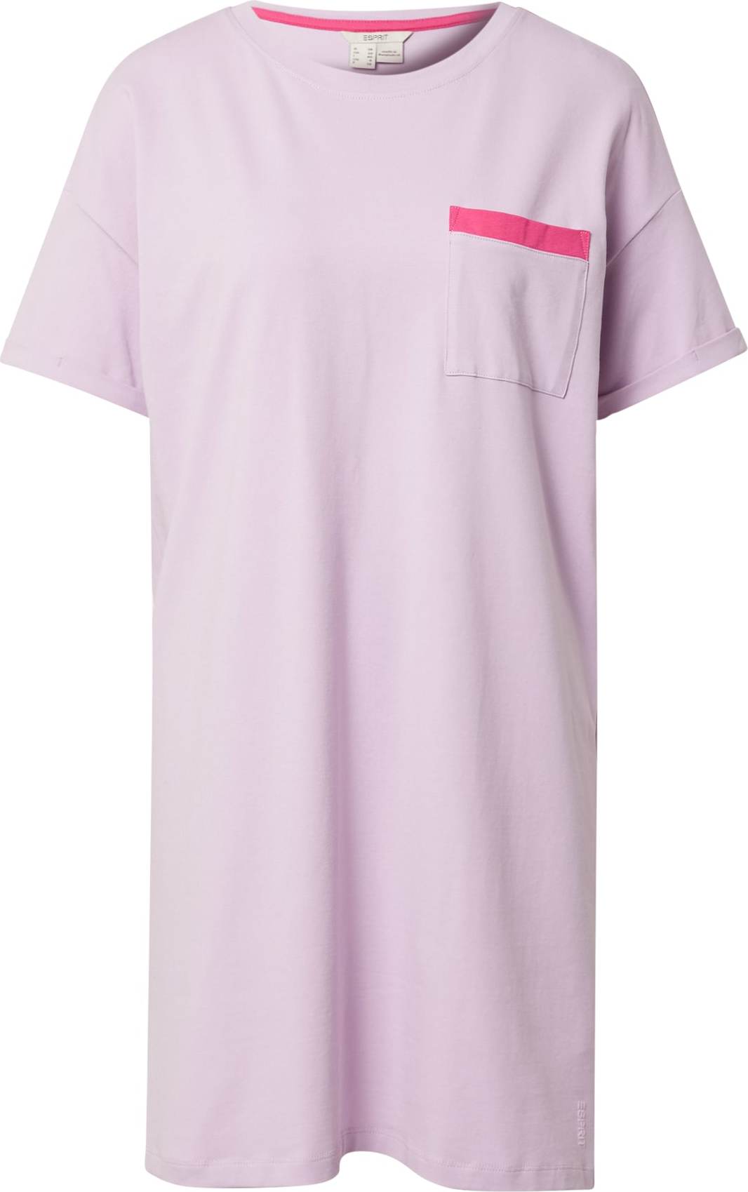 ESPRIT Noční košilka 'HOLIDAY' pink / pastelová fialová