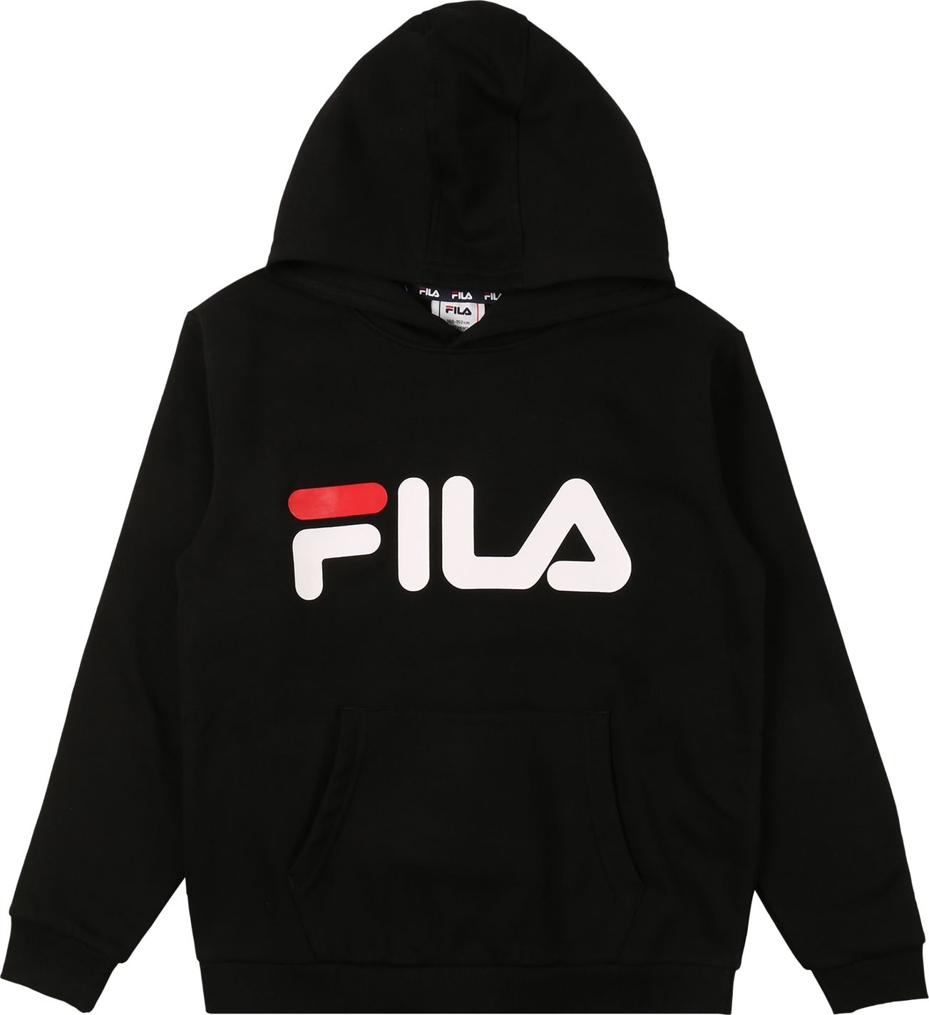 FILA Sportovní mikina 'GAFNA' černá / bílá / červená