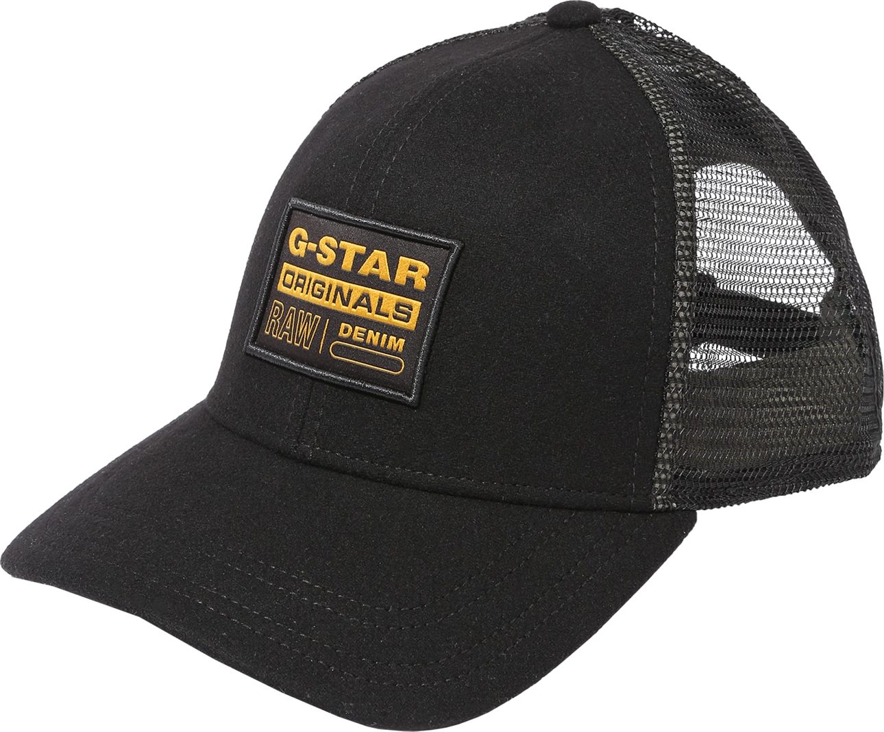 G-Star RAW Kšiltovka černá / tmavě žlutá