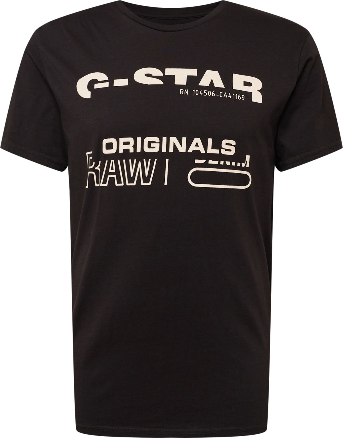 G-Star RAW Tričko černá / béžová