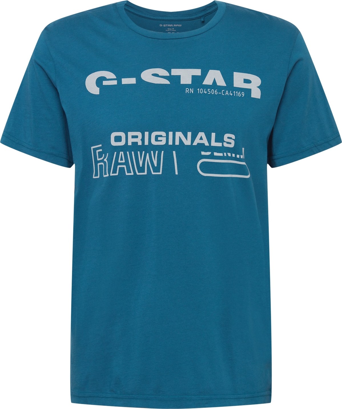 G-Star RAW Tričko petrolejová / šedá