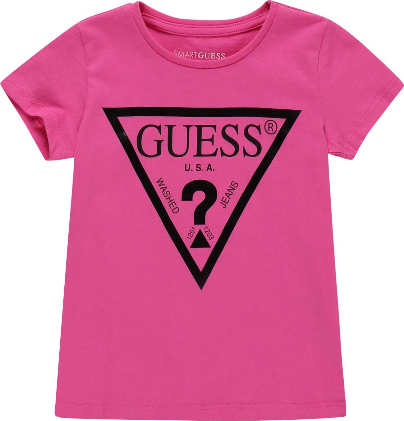 GUESS Tričko pink / černá