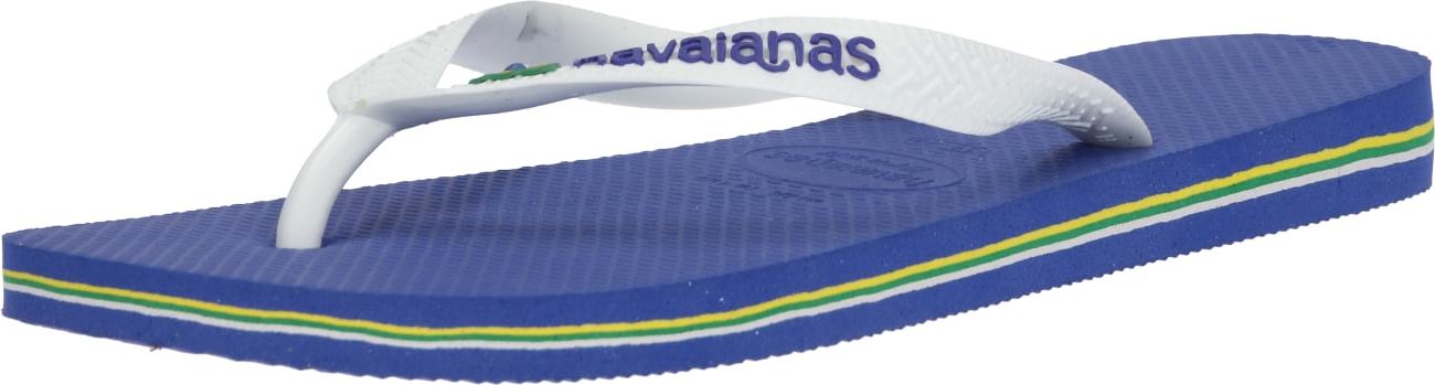 HAVAIANAS Žabky 'BRASIL' bílá / modrá