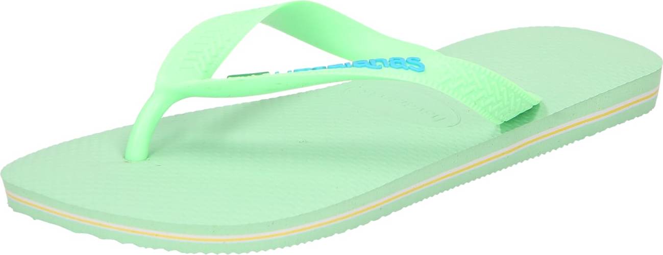 HAVAIANAS Žabky 'BRASIL' limetková / azurová