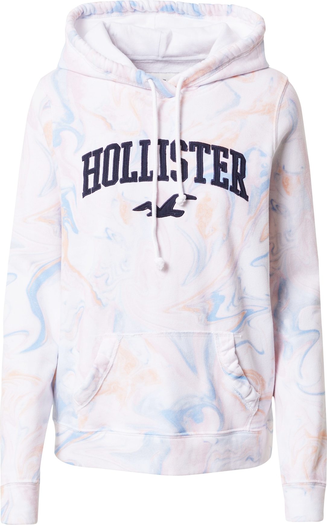 HOLLISTER Mikina offwhite / žlutá / světlemodrá / růžová