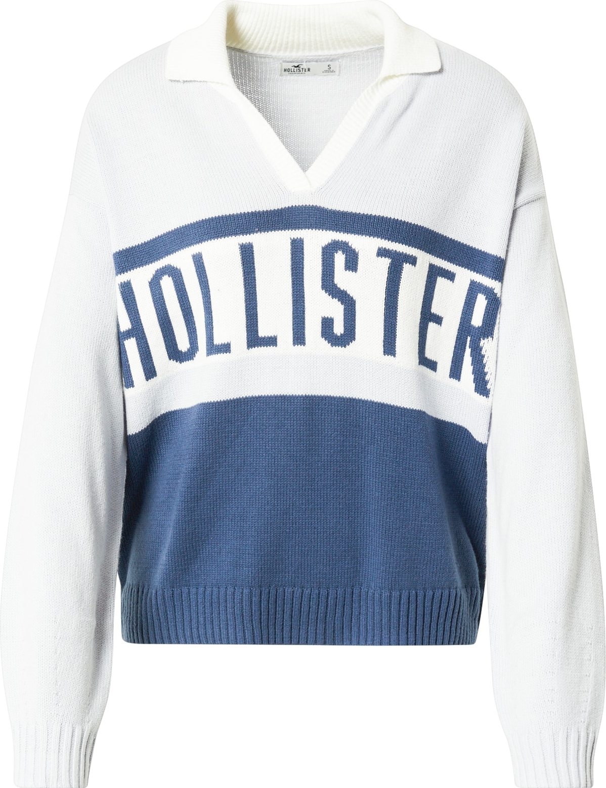 HOLLISTER Svetr 'APAC' světlemodrá / námořnická modř