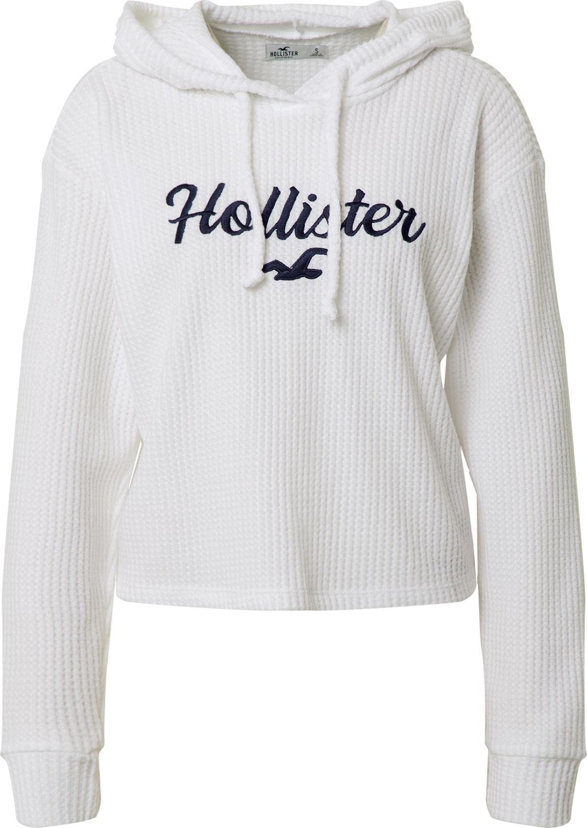 HOLLISTER Svetr bílá / noční modrá