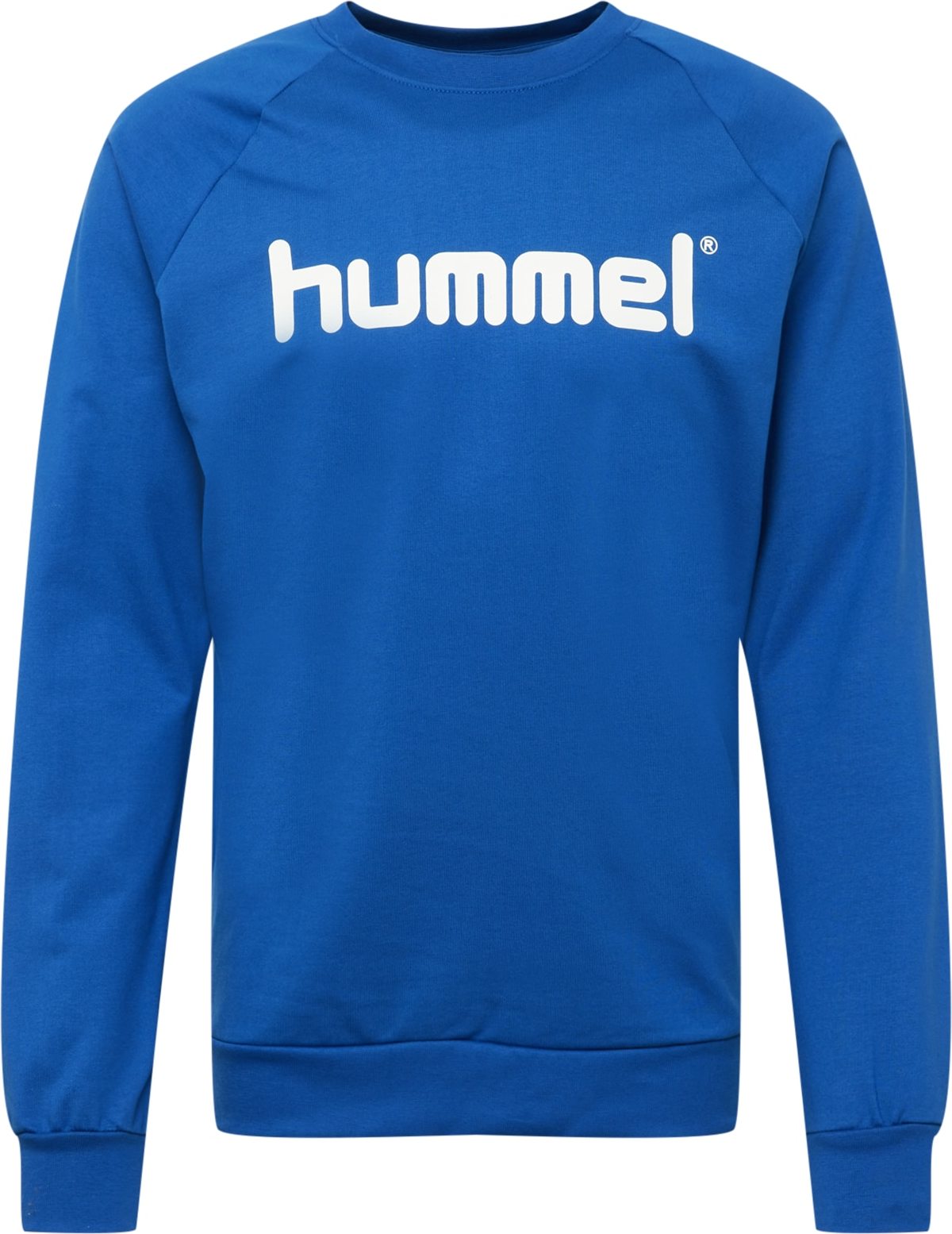 Hummel Sportovní mikina bílá / modrá