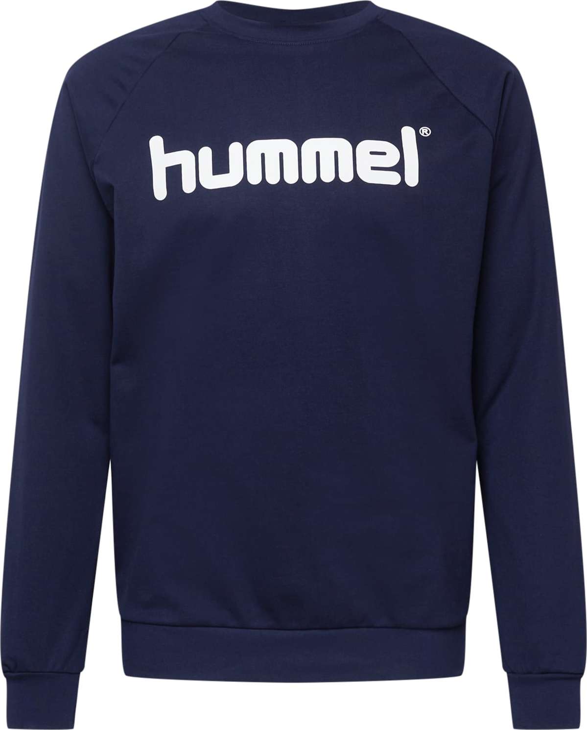 Hummel Sportovní mikina bílá / námořnická modř