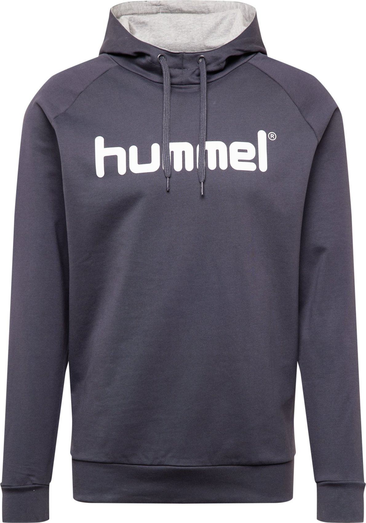 Hummel Sportovní mikina tmavě šedá / bílá