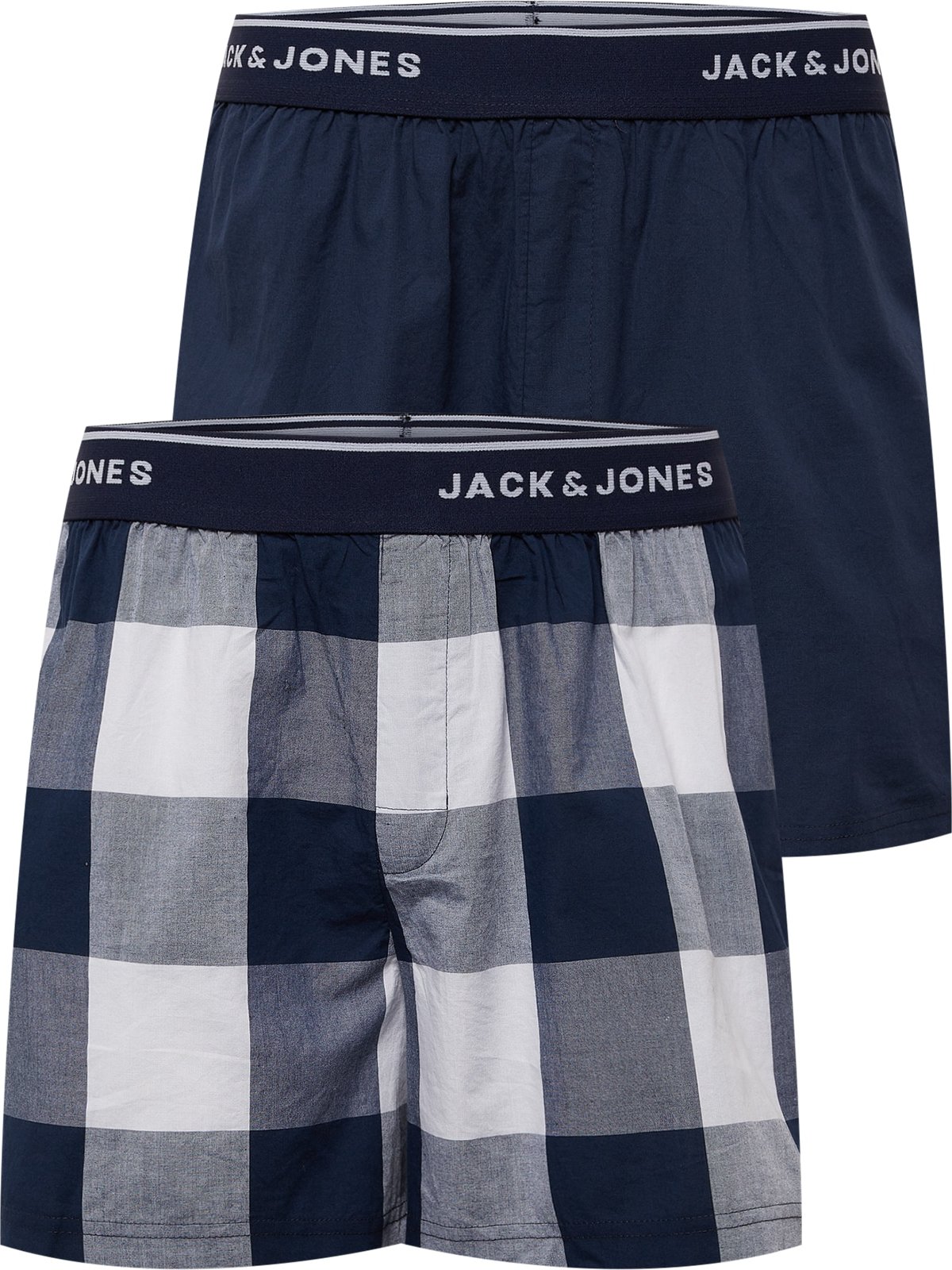 JACK & JONES Boxerky tmavě modrá / bílá / chladná modrá