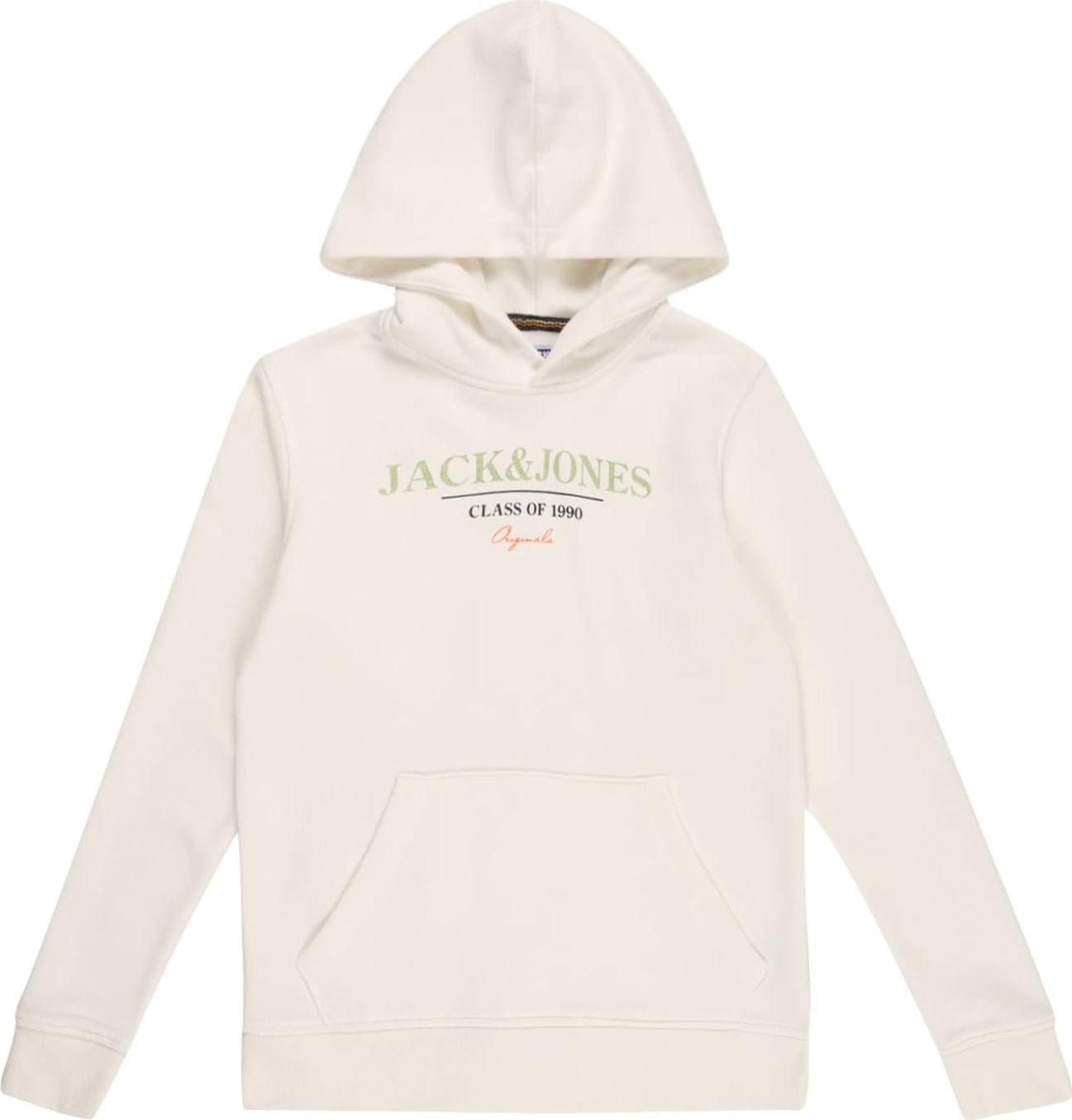 Jack & Jones Junior Mikina bílá / jablko / černá