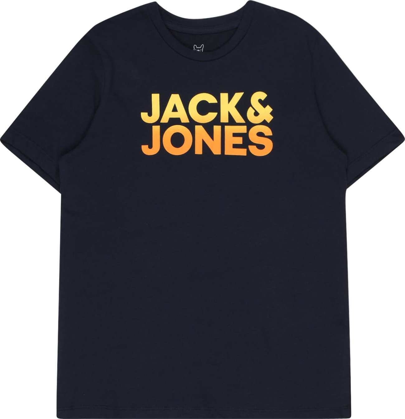 Jack & Jones Junior Tričko oranžová / žlutá / marine modrá