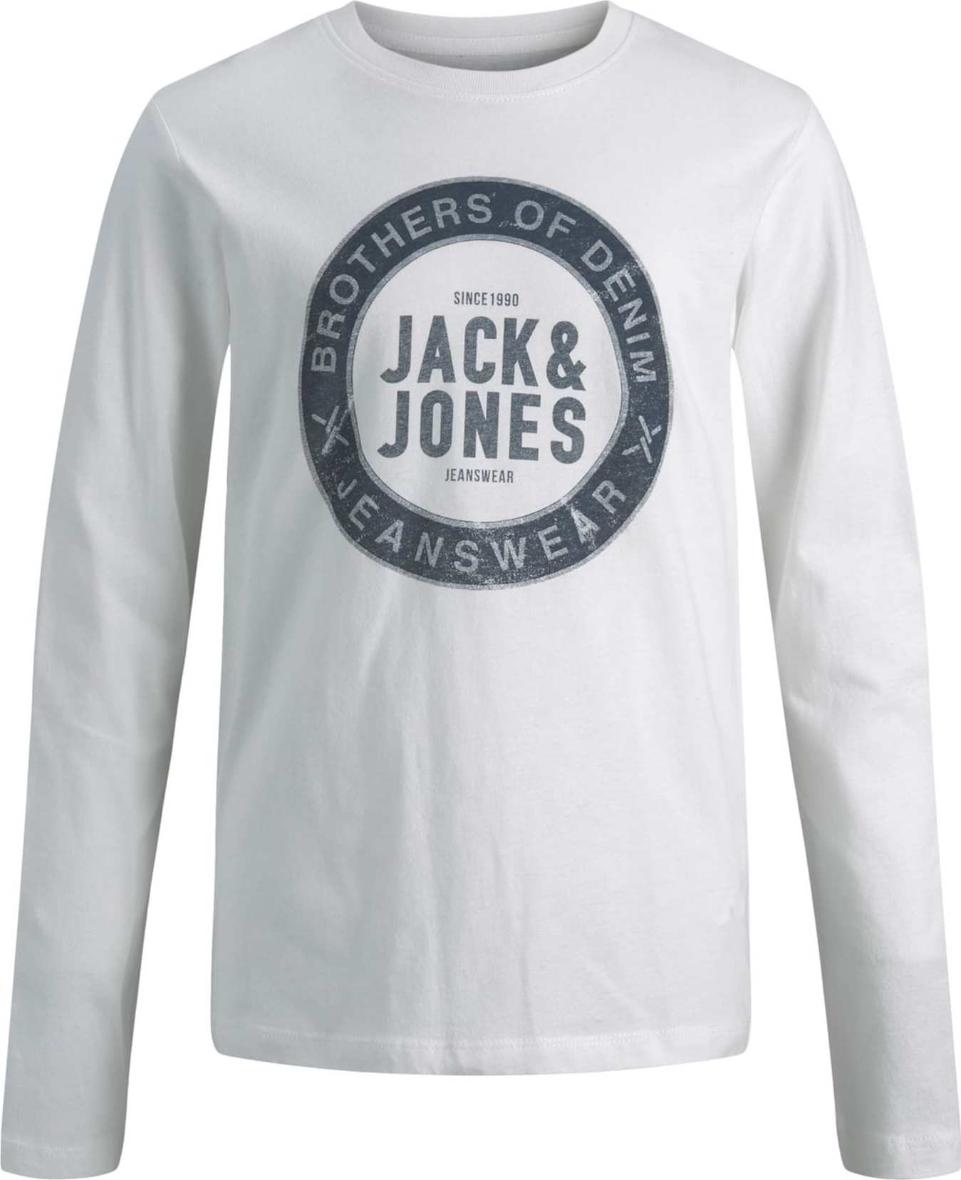 Jack & Jones Junior Tričko šedá / antracitová / bílá