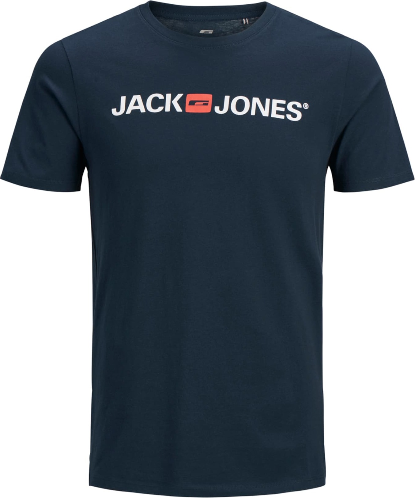 JACK & JONES Tričko červená / bílá / námořnická modř