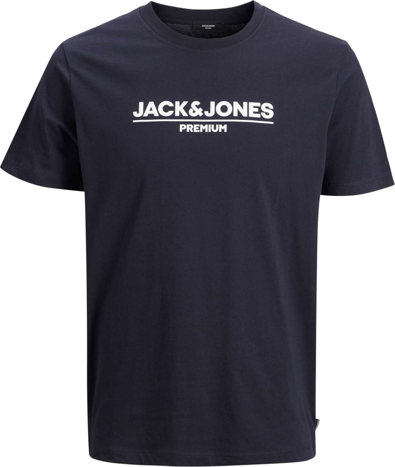 JACK & JONES Tričko noční modrá / bílá