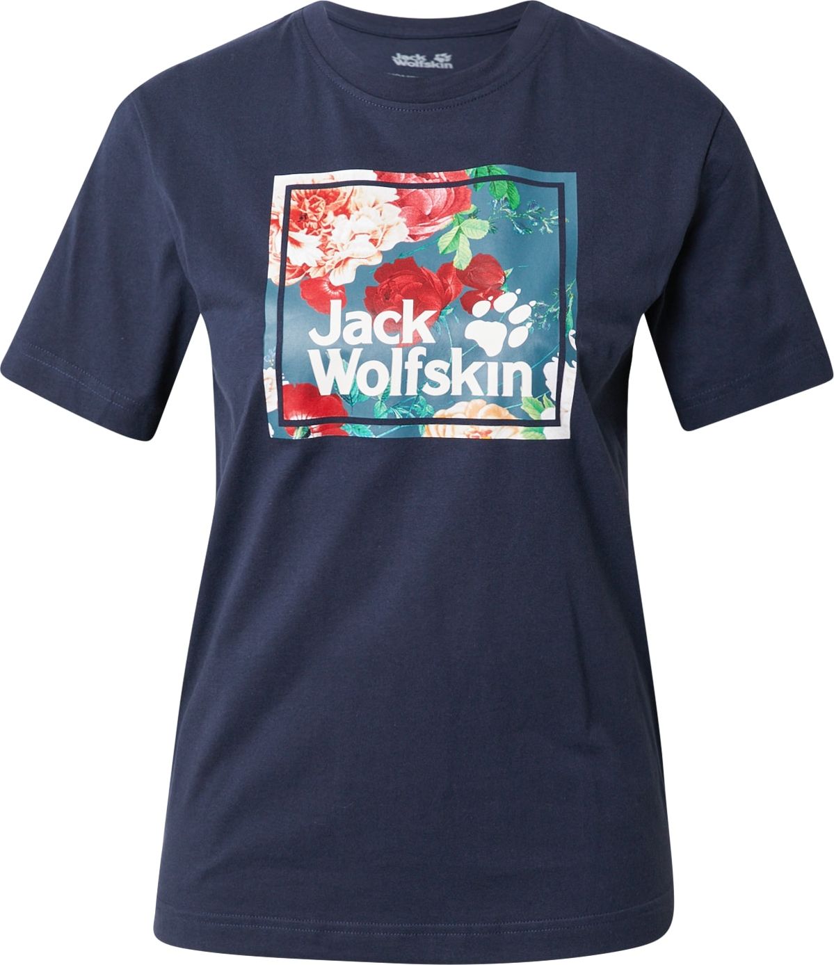 JACK WOLFSKIN Funkční tričko marine modrá / bílá / červená / chladná modrá / zelená