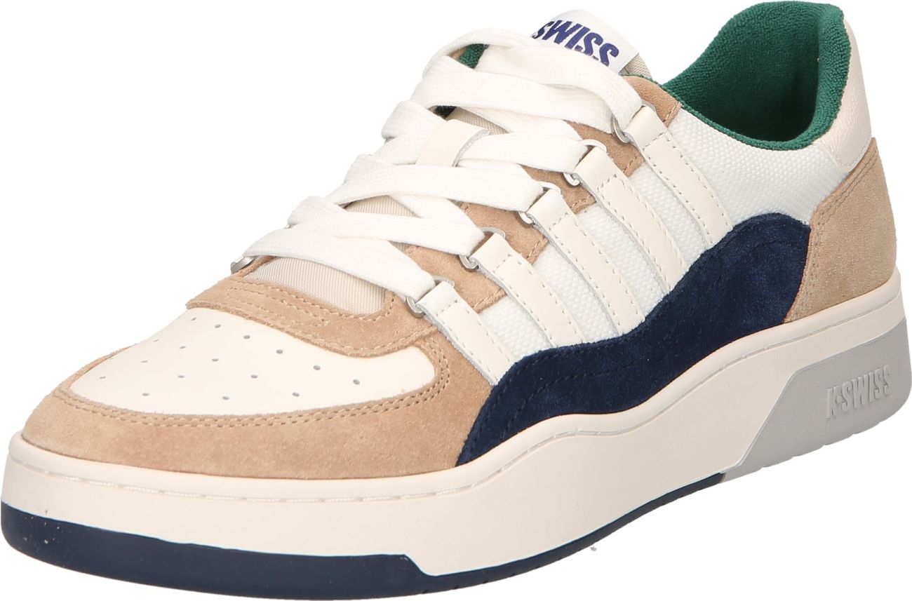 K-SWISS Tenisky bílá / světle hnědá / černá