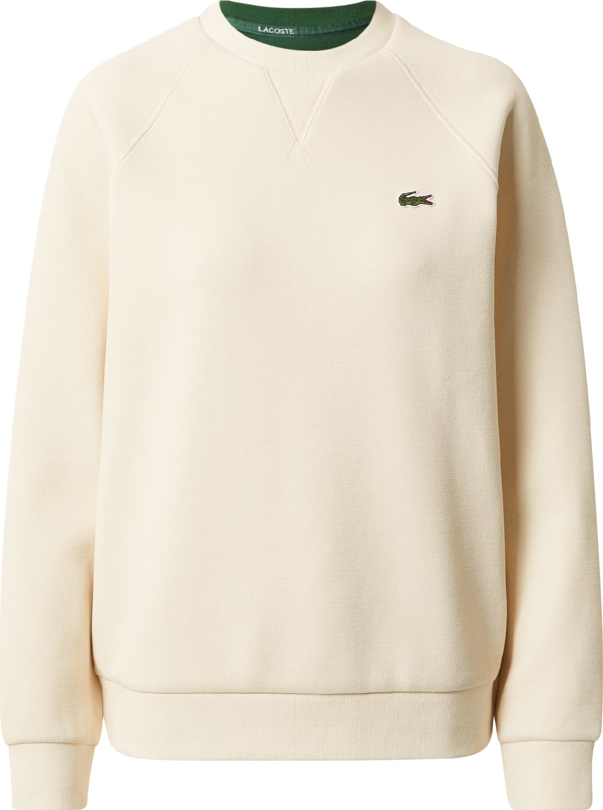 LACOSTE Mikina krémová / khaki