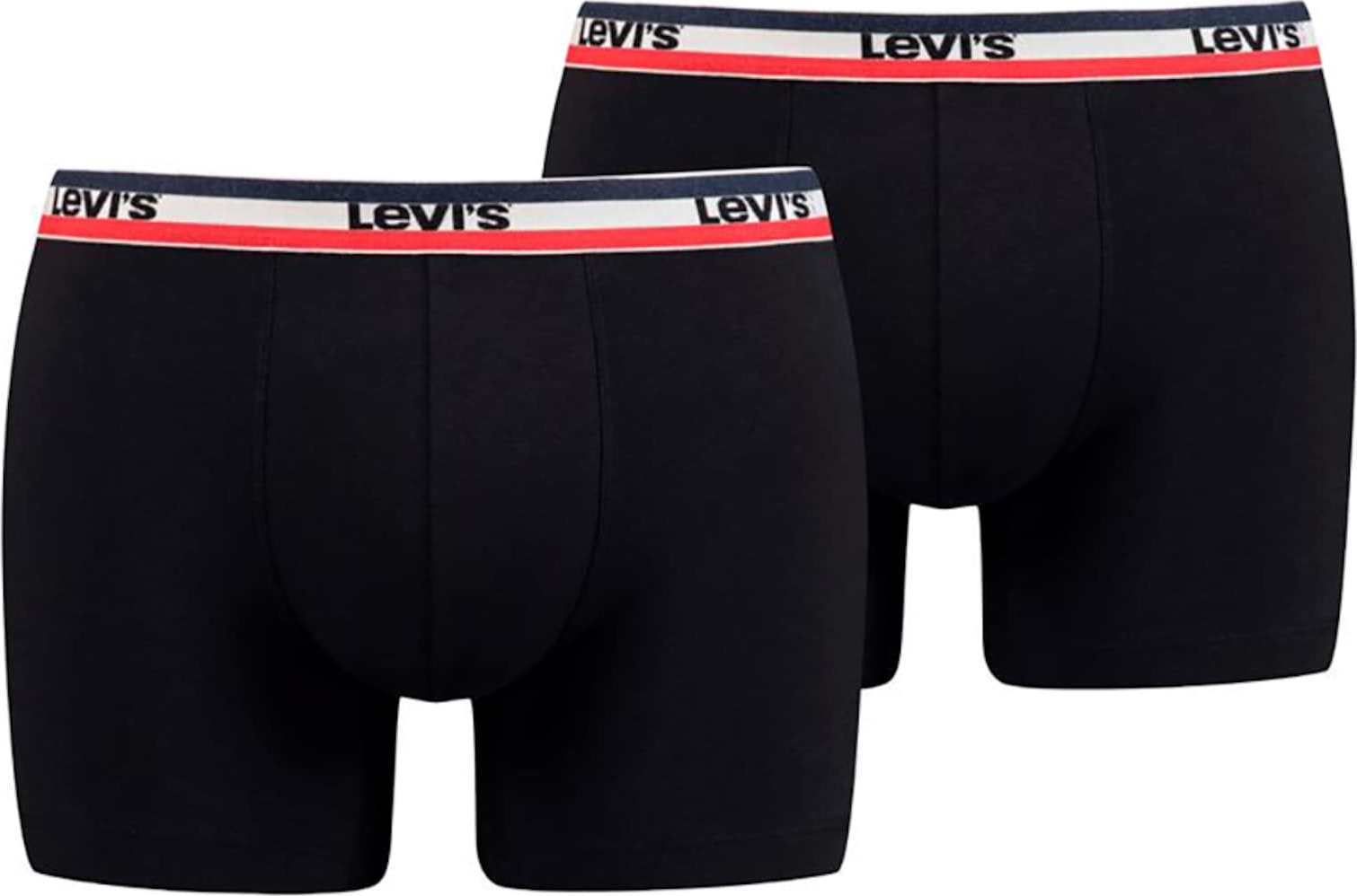 LEVI'S Boxerky černá / bílá / námořnická modř / červená