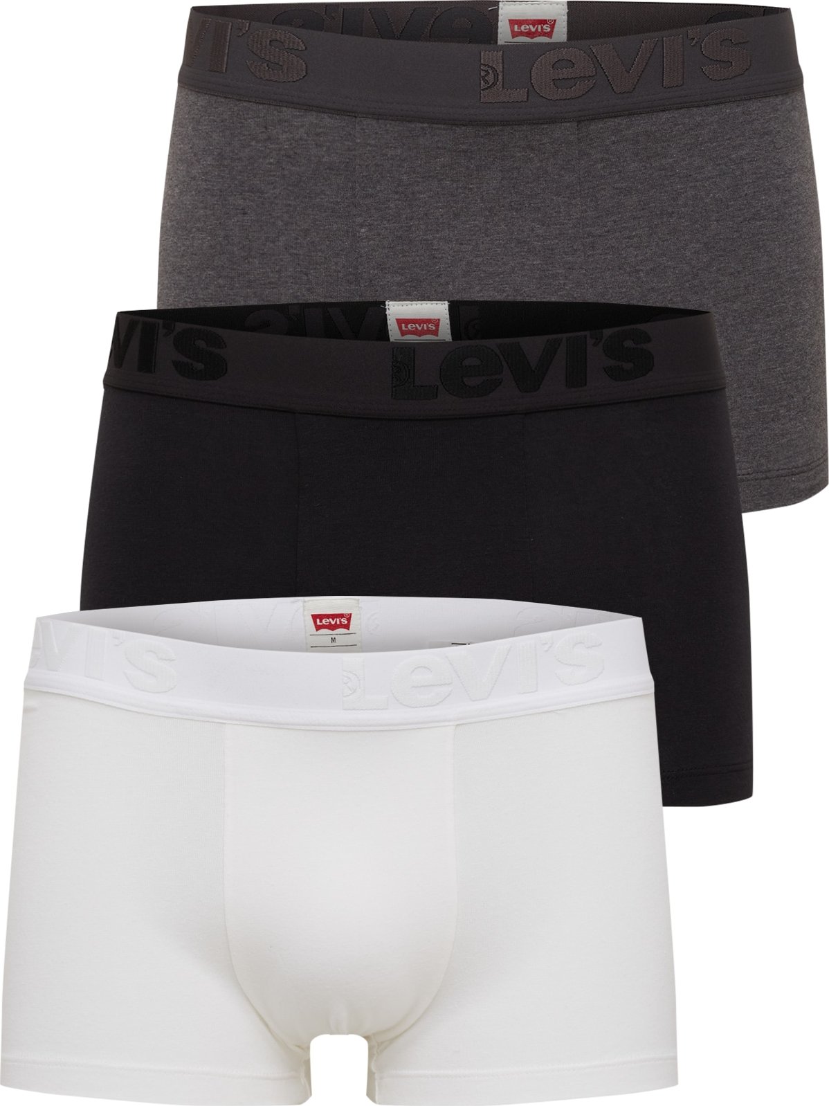 LEVI'S Boxerky černá / šedá / bílá