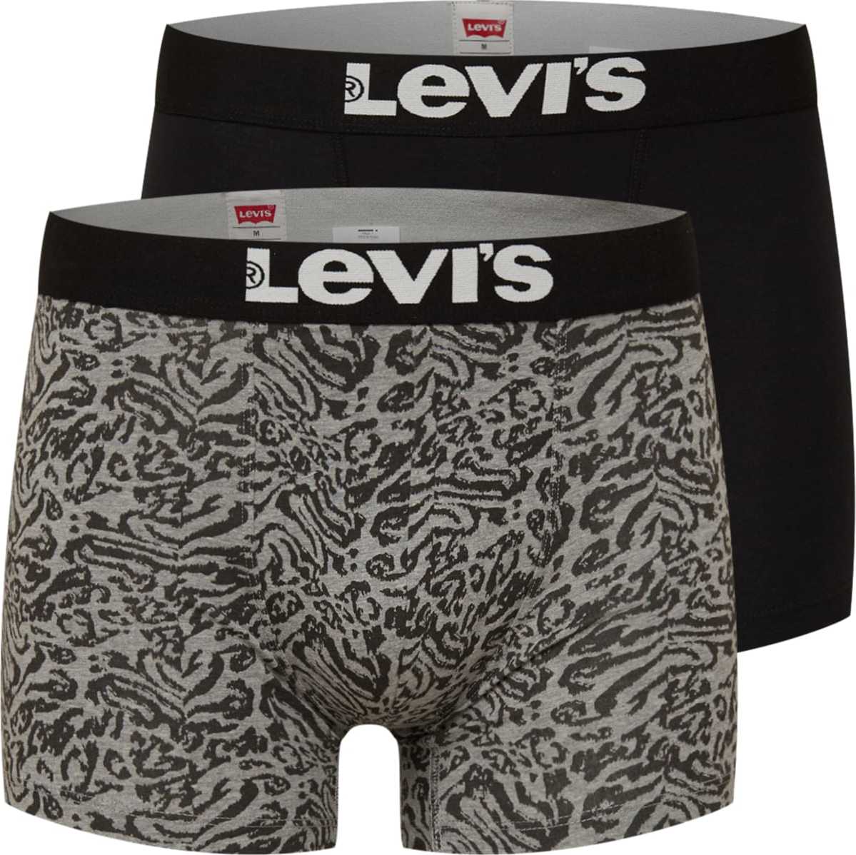 LEVI'S Boxerky šedá / černá / bílá