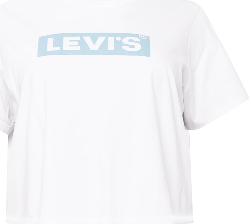 Levi's® Plus Tričko 'JORDIE' bílá / světlemodrá