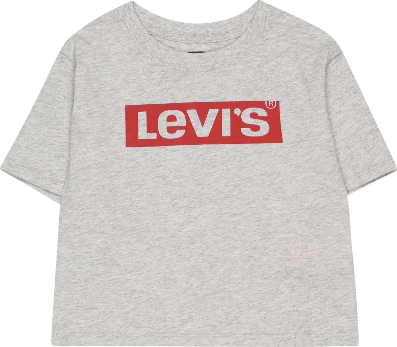 LEVI'S Tričko šedý melír / tmavě červená