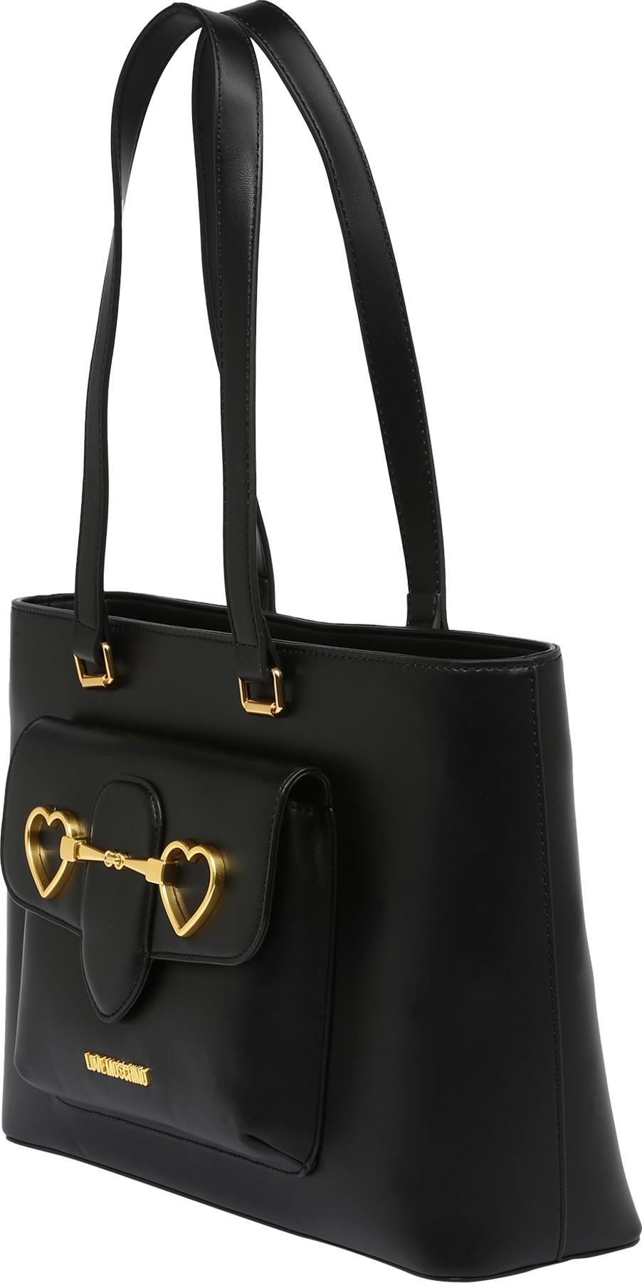 Love Moschino Taška přes rameno 'Borsa Pu Nero' černá / zlatá