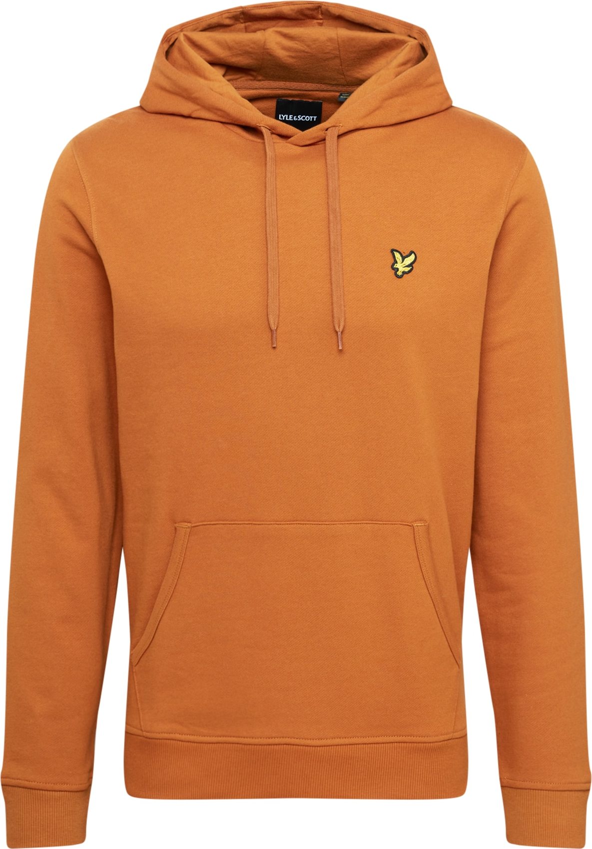 Lyle & Scott Mikina tmavě oranžová / černá / žlutá