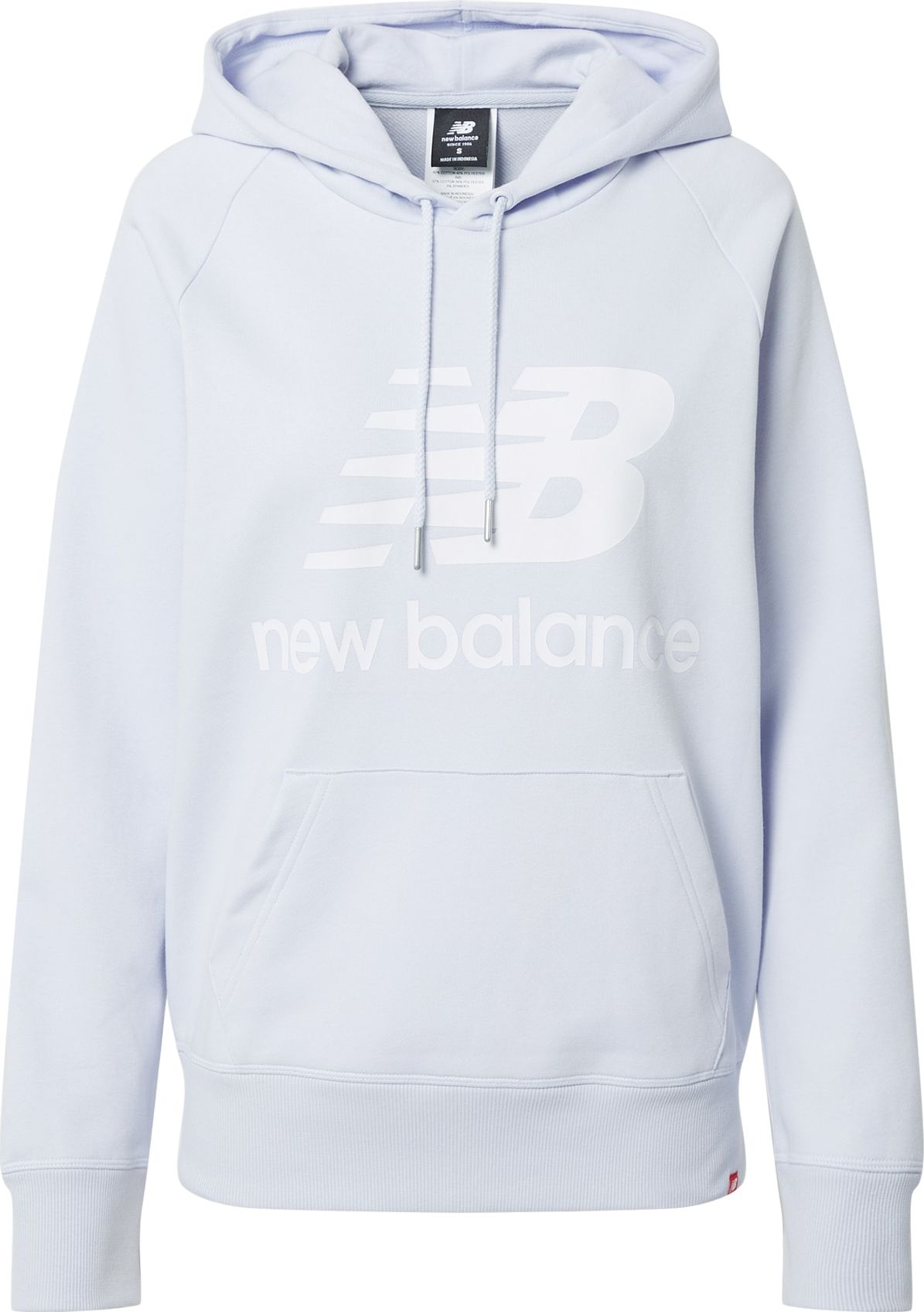 new balance Mikina světle šedá / bílá