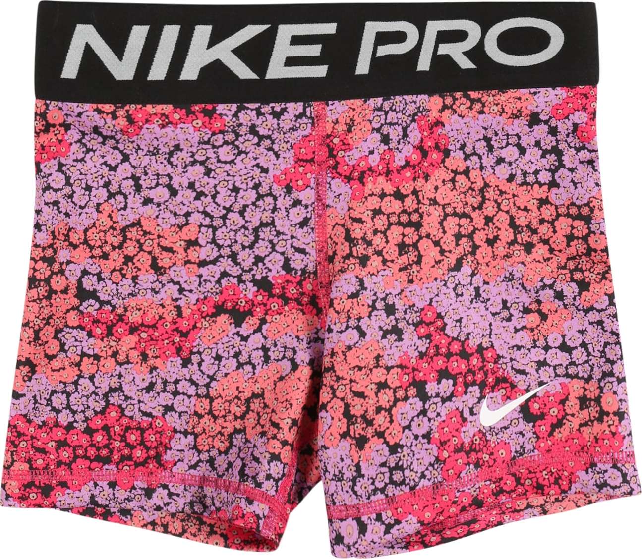 NIKE Sportovní kalhoty pink / fialová / černá / světle šedá / korálová