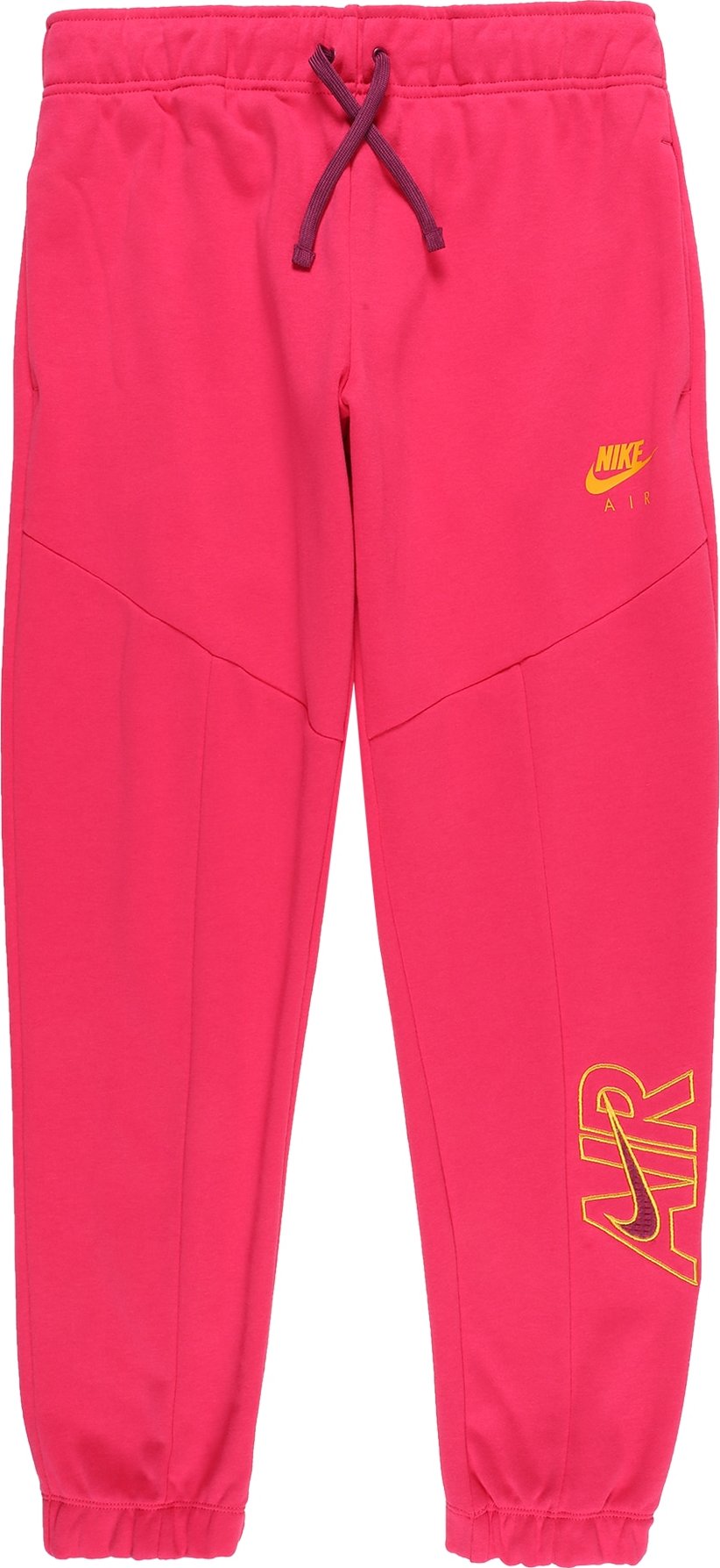 Nike Sportswear Kalhoty pink / burgundská červeň / šafrán / zlatě žlutá