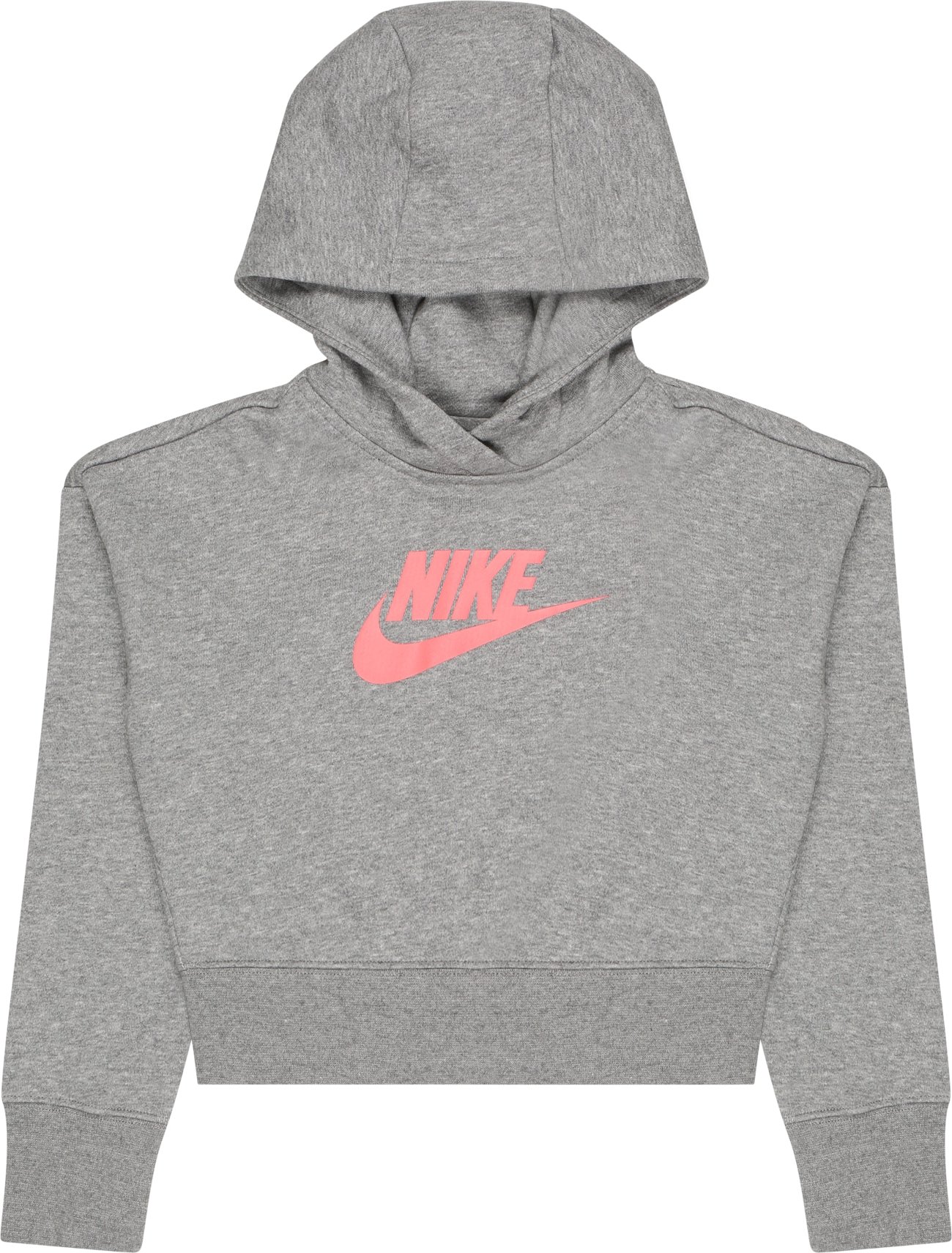 Nike Sportswear Sportovní mikina šedá / lososová