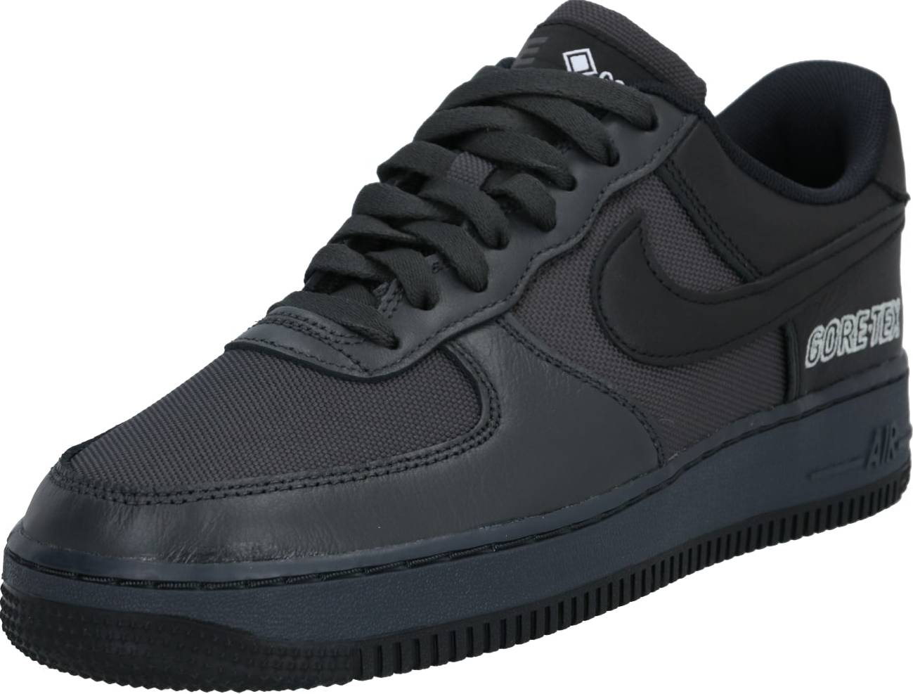 Nike Sportswear Tenisky 'Air Force 1' černá / bílá