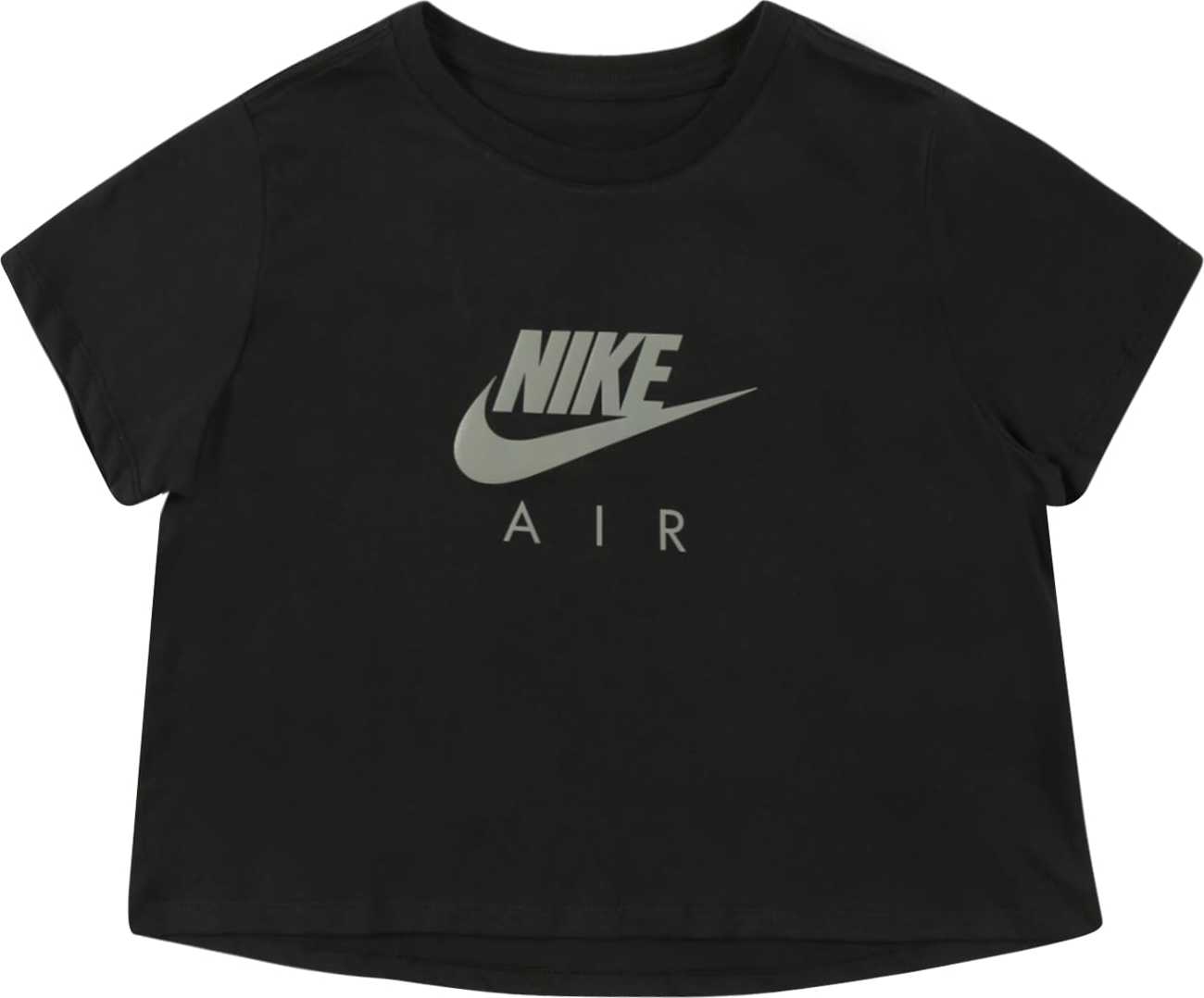 Nike Sportswear Tričko černá / šedá