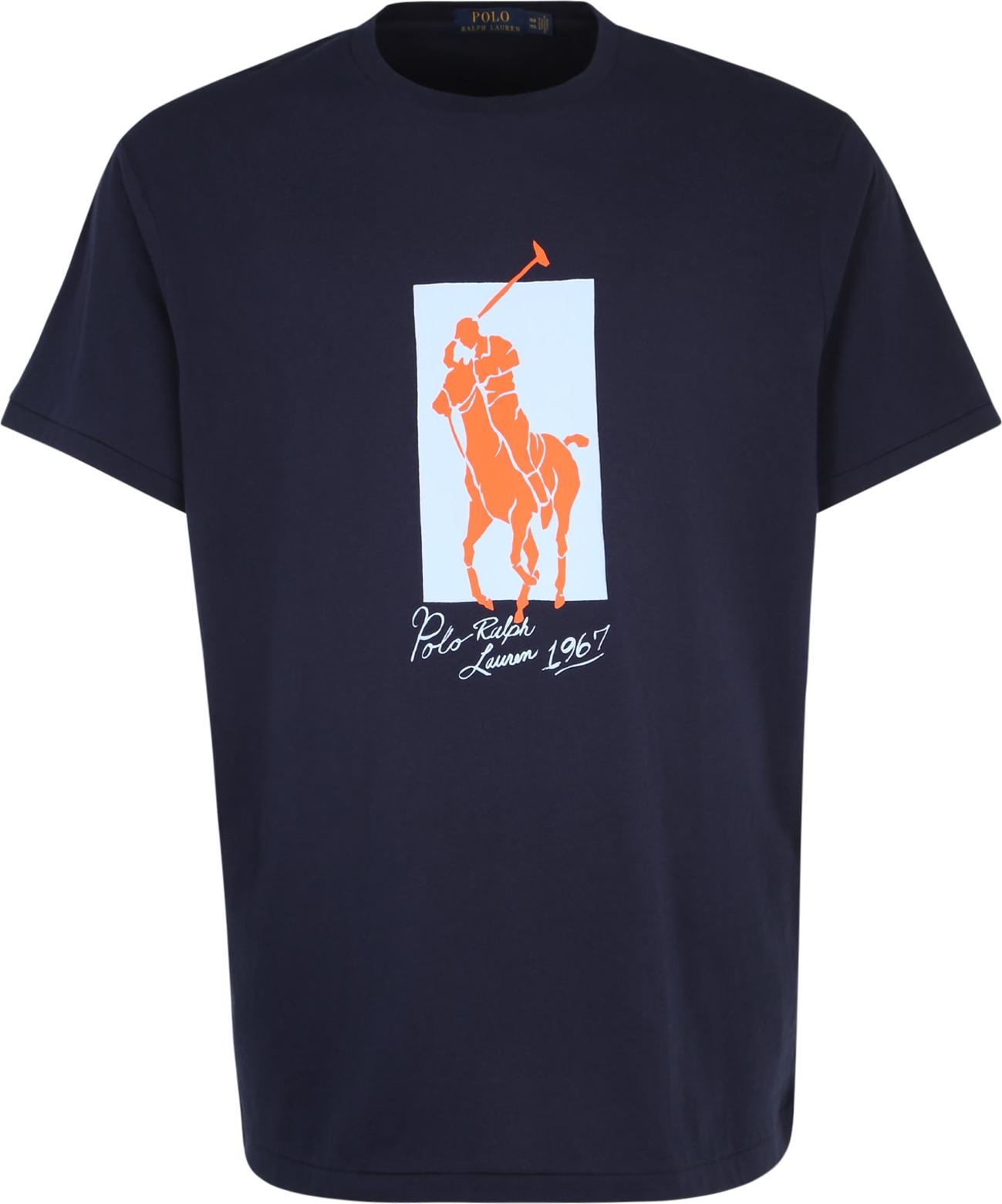 Polo Ralph Lauren Big & Tall Tričko námořnická modř / světlemodrá / bílá / oranžová