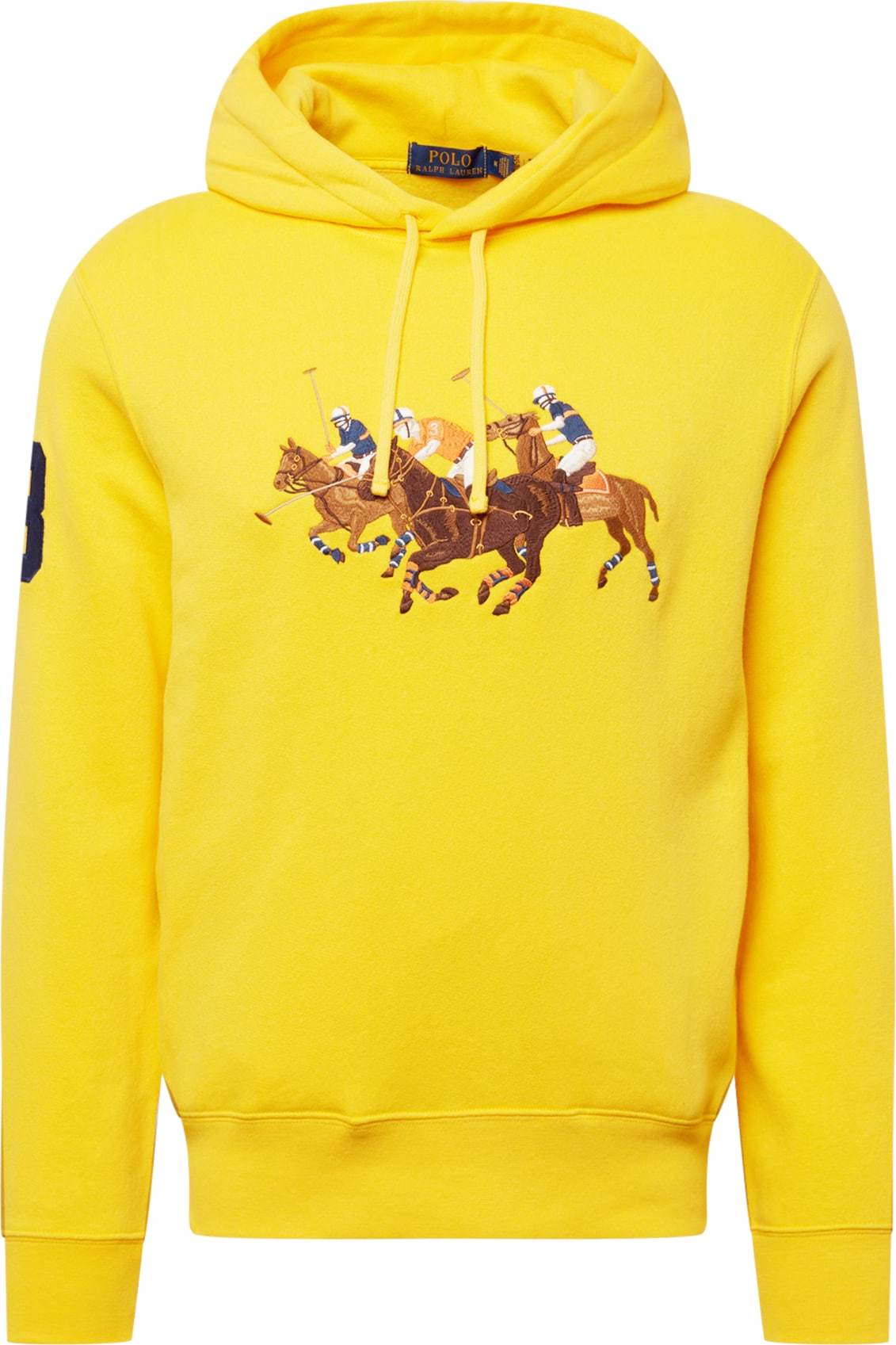 Polo Ralph Lauren Mikina žlutá / hnědá / světle hnědá / námořnická modř