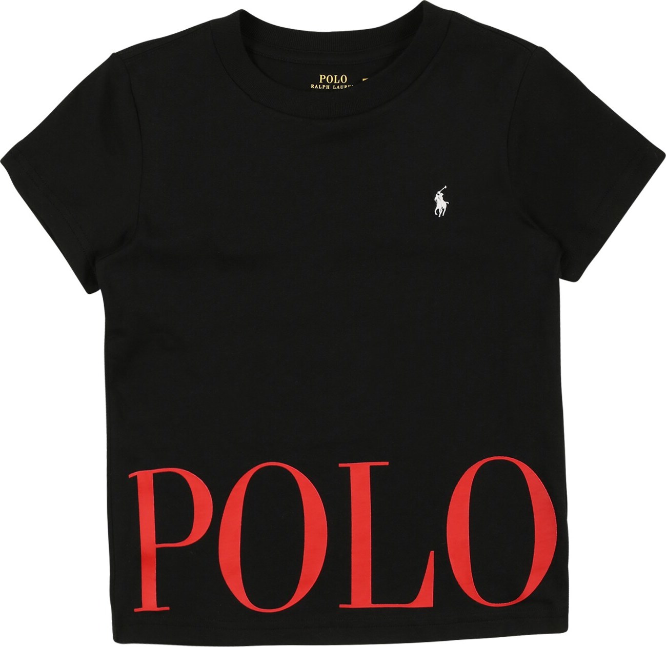 Polo Ralph Lauren Tričko černá / červená / bílá