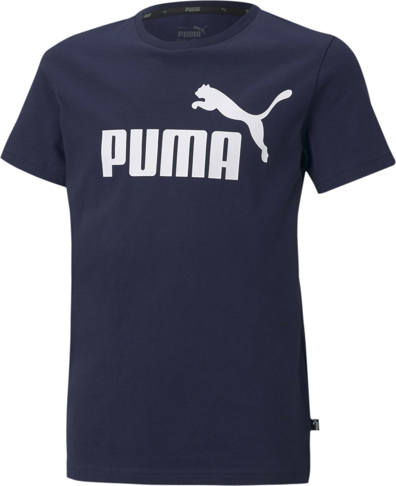 PUMA Funkční tričko bílá / námořnická modř