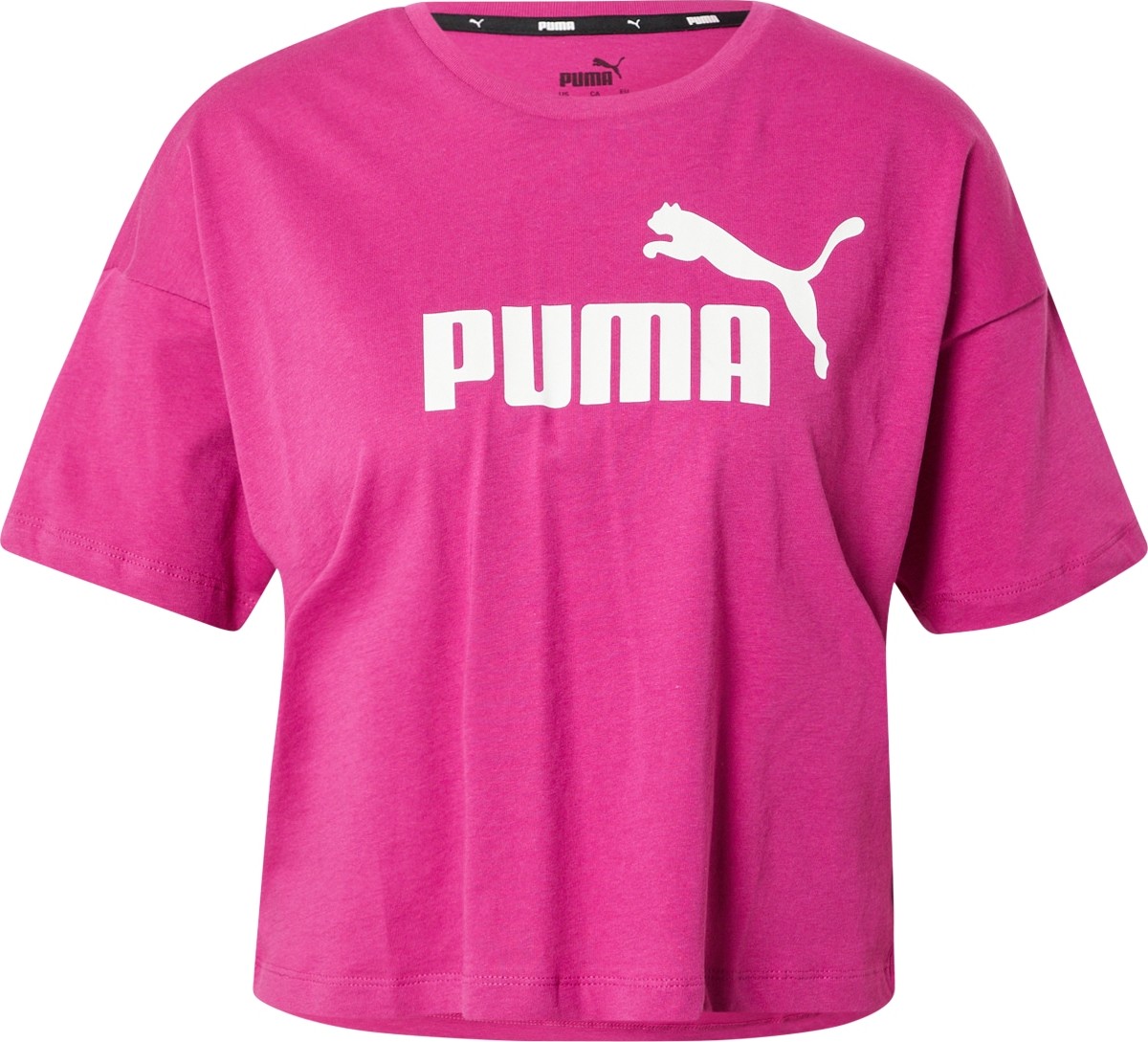 PUMA Funkční tričko fuchsiová / bílá