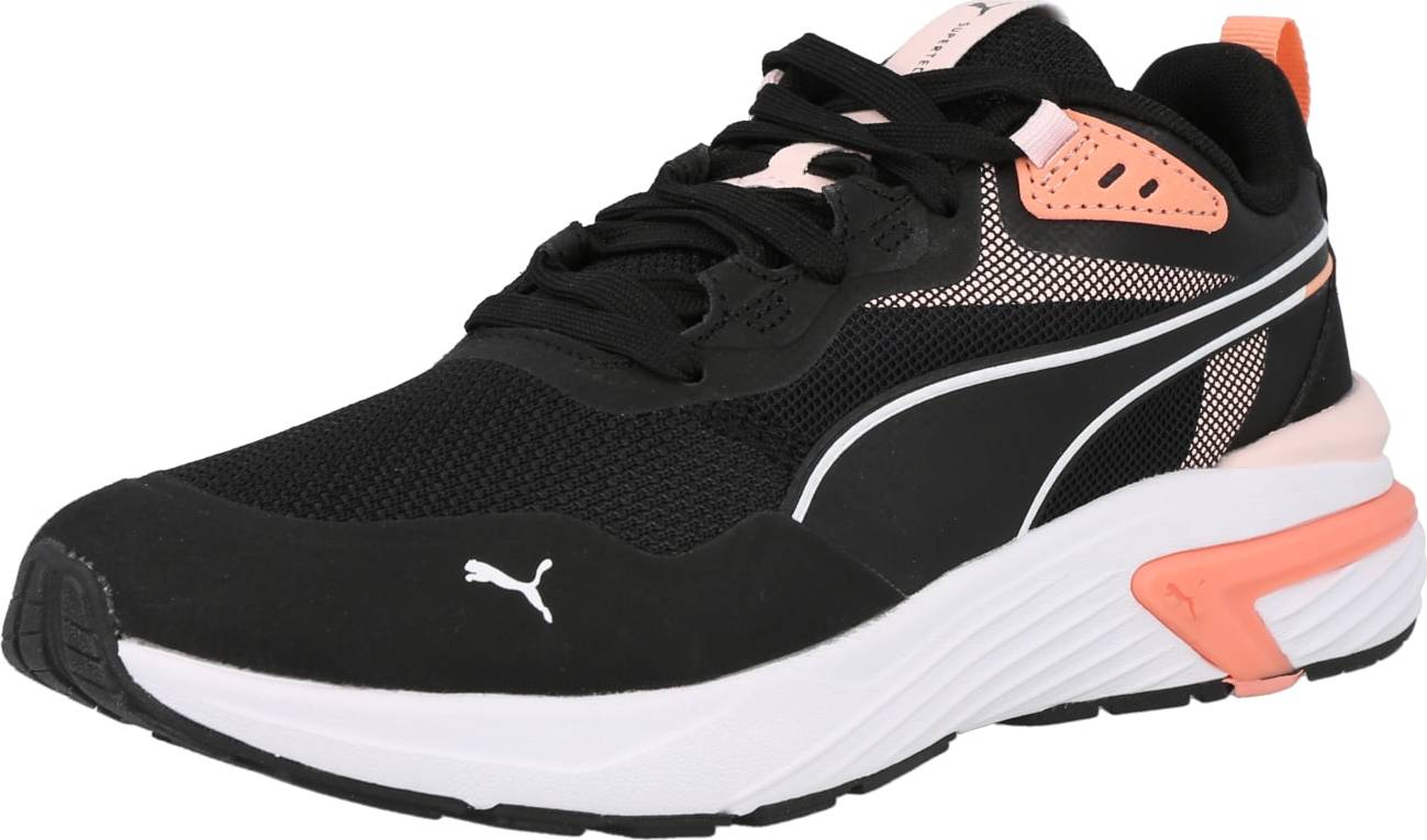 PUMA Sportovní boty 'Supertec' černá / broskvová / bílá