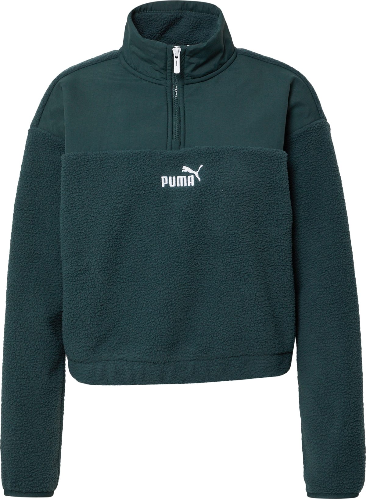 PUMA Sportovní svetr 'POWER Winterized' tmavě zelená