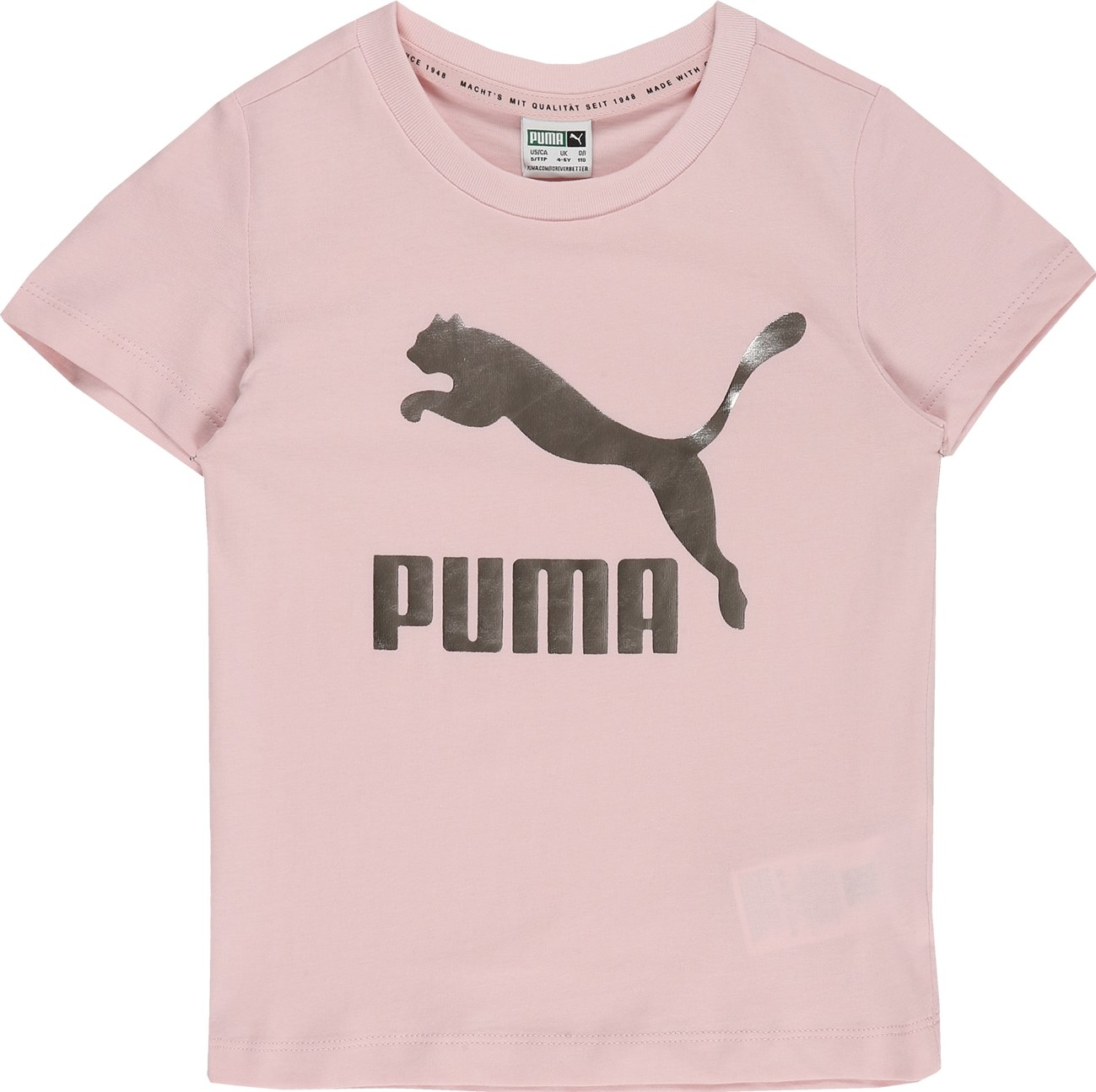 PUMA Tričko světle růžová / tmavě šedá