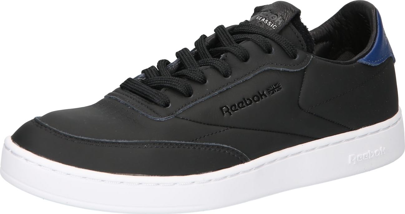 Reebok Classics Tenisky 'Club C' černá / modrá / bílá / šedá