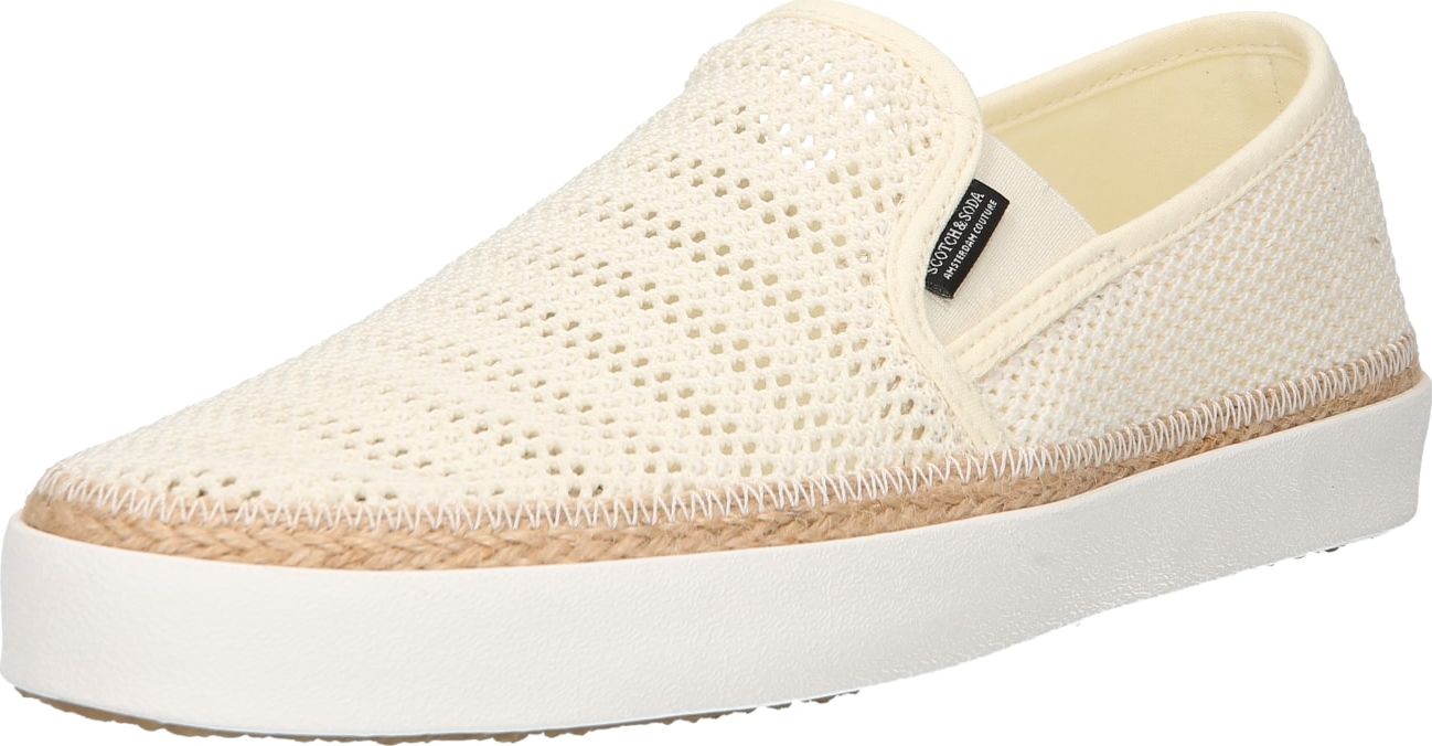 SCOTCH & SODA Slip on boty 'IZOMI' přírodní bílá