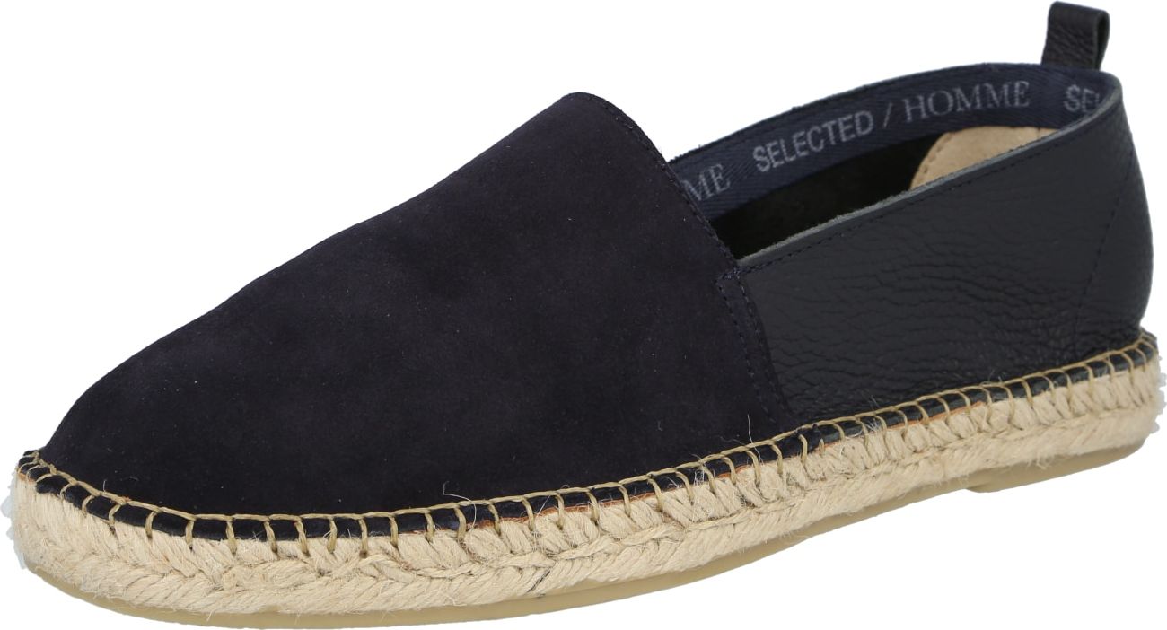 SELECTED HOMME Espadrilky námořnická modř / světle šedá