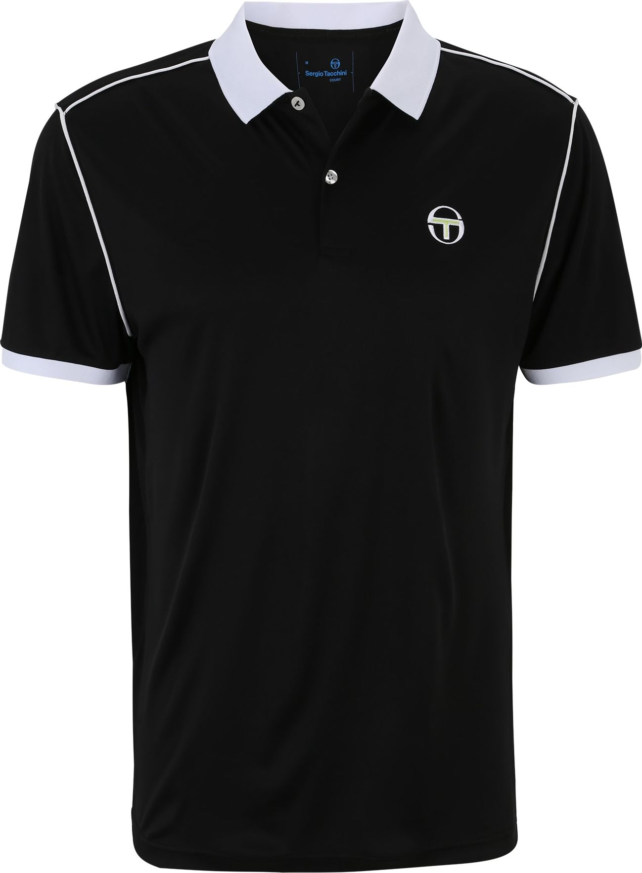 Sergio Tacchini Funkční tričko černá / bílá