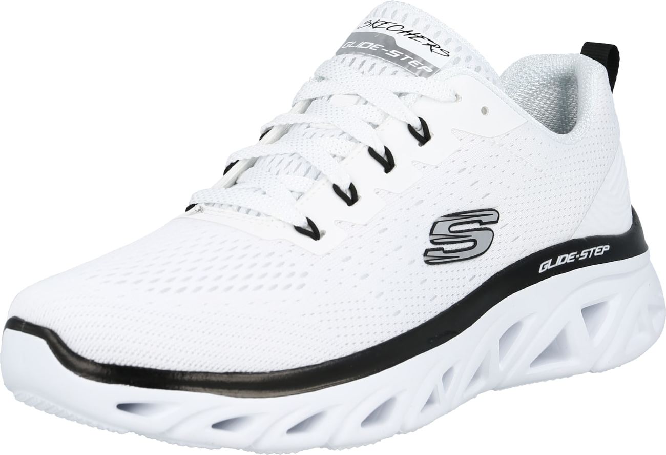 SKECHERS Tenisky bílá / šedá / černá